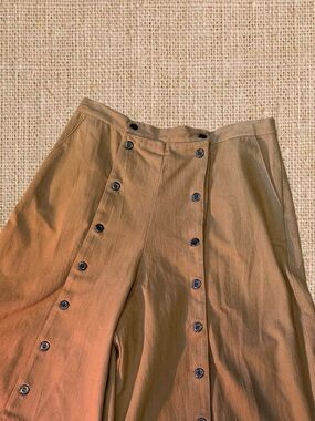 Men's Button-Front Casual Pants in Brown